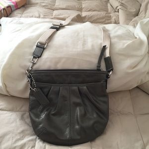 COACH Grey Patent Leather SOHO Crossbody